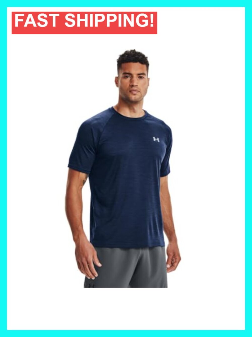 Loose Fit Crew Neck Short Sleeve T-Shirt Moisture Wicking Athletic Tee